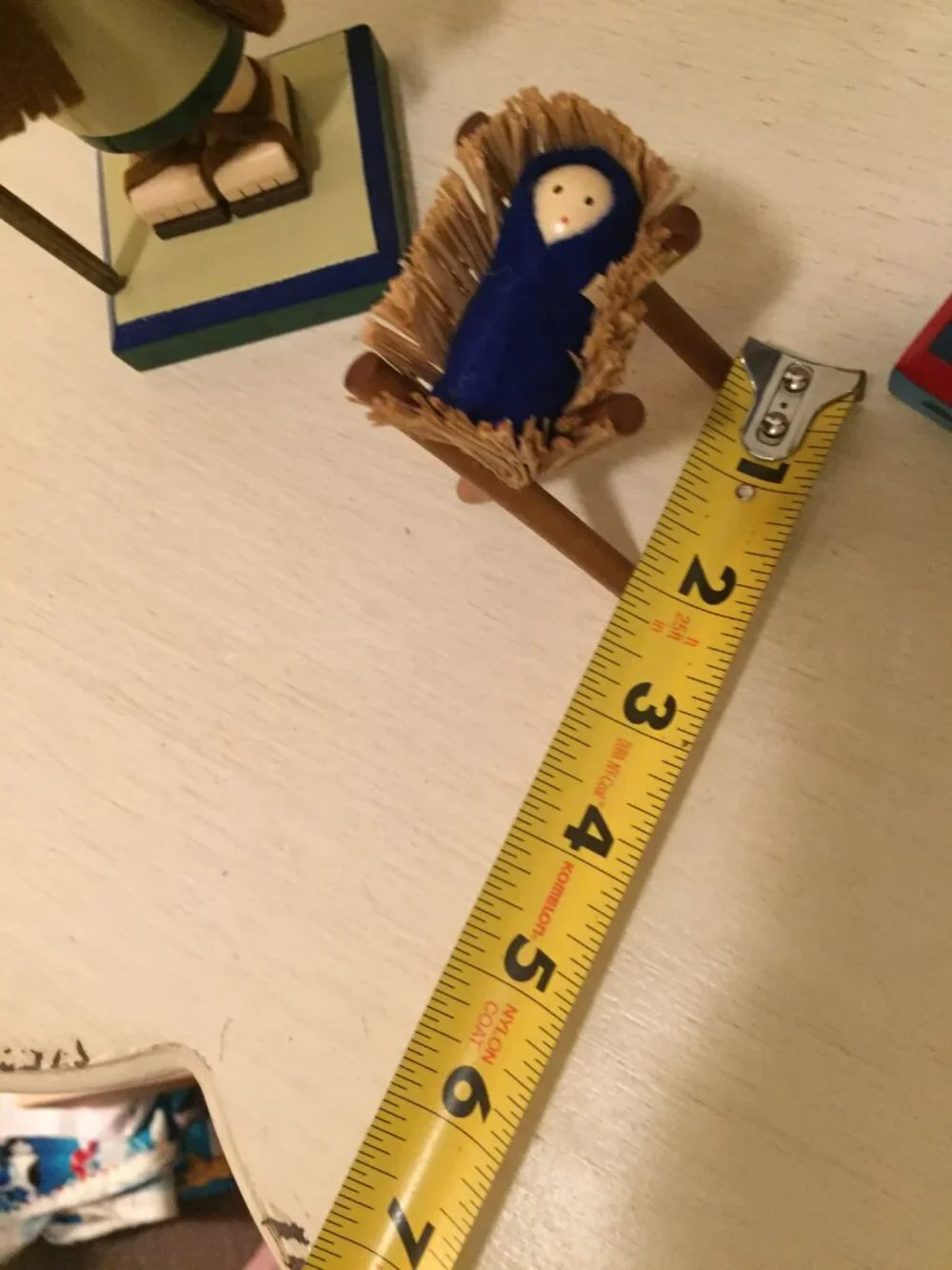 Nutcracker Village Old World Nativity Holy Family  Joseph Mary Baby Jesus Wooden